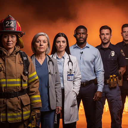 First responders and medical staff